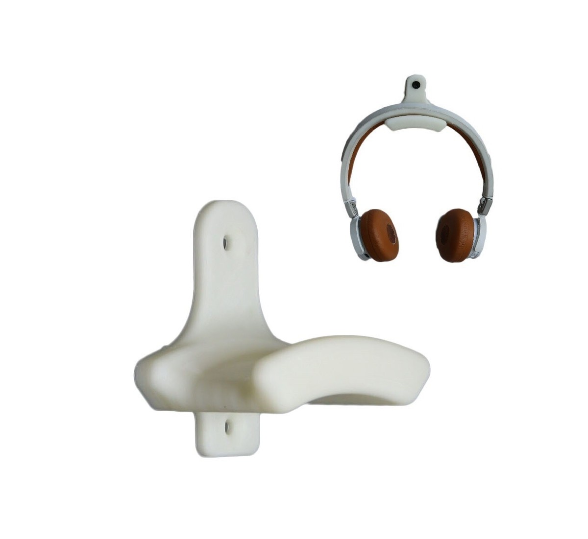 White Gaming PC Gamers DJ Headphone Stand Holder Tidy Hanger