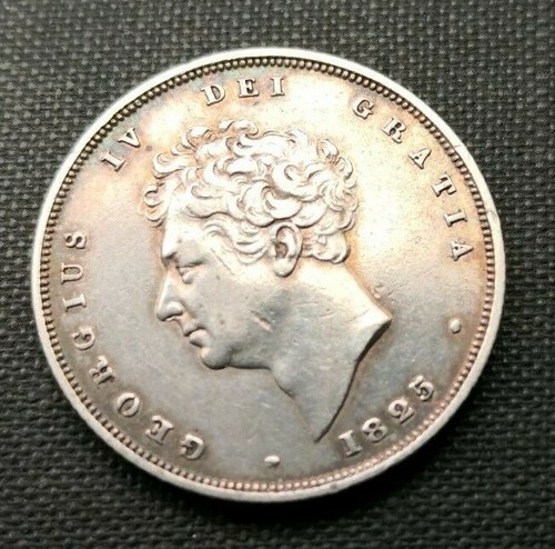 1825 KING GEORGE IV SILVER SHILLING COIN Roman l in date ESC 2406 Rare 5 (ref330 - Picture 1 of 3