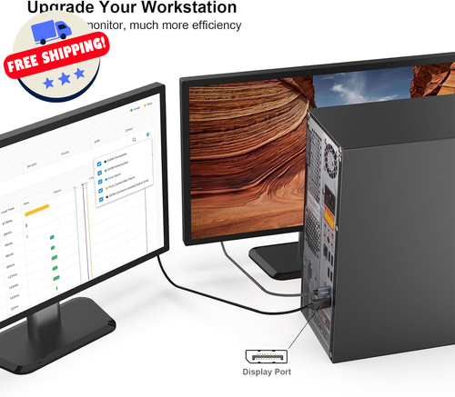 Displayport to HDMI 6 Feet Gold-Plated Cable, Avacon Display Port to HDMI Adapt - Picture 7 of 12