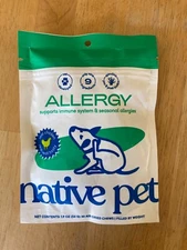 Native Pet Allergy Chews for Dogs | Natural Skin Allergy Relief - 30 Chews