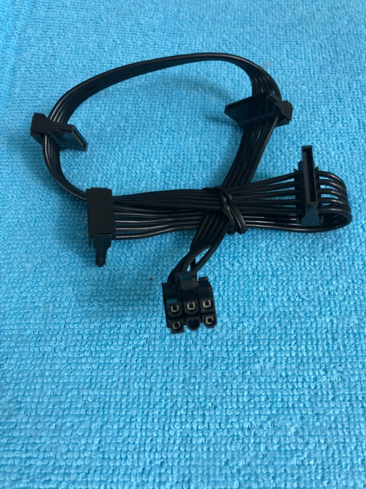  Corsair  Type 4   6 Pin to 4 SATA  DRIVER POWER CABLE FOR CORSAIR CXM   - Image 3 of 4