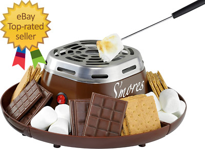 Tabletop Indoor Electric S'Mores Maker - Smores Kit with Marshmallow Roasting