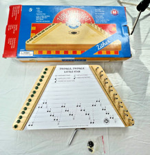 WOODEN ZITHER Happy Harp with Sheet Music Small World Toys Kids Lap Harp EUC