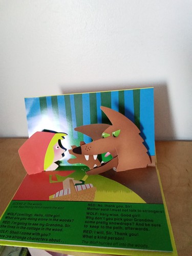 Little Red Riding Hood-Kees Moerbeek-Pop-Up Book-1991-hc-Child's Play (Internati - Picture 4 of 7