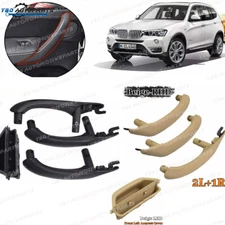 Car Interior Door Pull Handle Leather Cover Full Set for BMW X3 F25 2010 - 2016