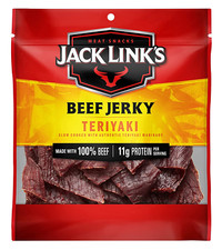 Jack Link'S Beef Jerky, Teriyaki Flavor, 2.85 Oz - Flavorful Meat Snack, 11G of
