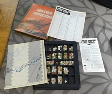 Punched RED STAR WHITE STAR SPI Flatpack Flat Tray Vintage 