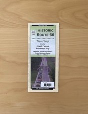 ROUTE 66 & GRAND CANYON PANORAMIC ROAD map AAA/GMJ 2025 AZ CA NM TX OK KS MO IL