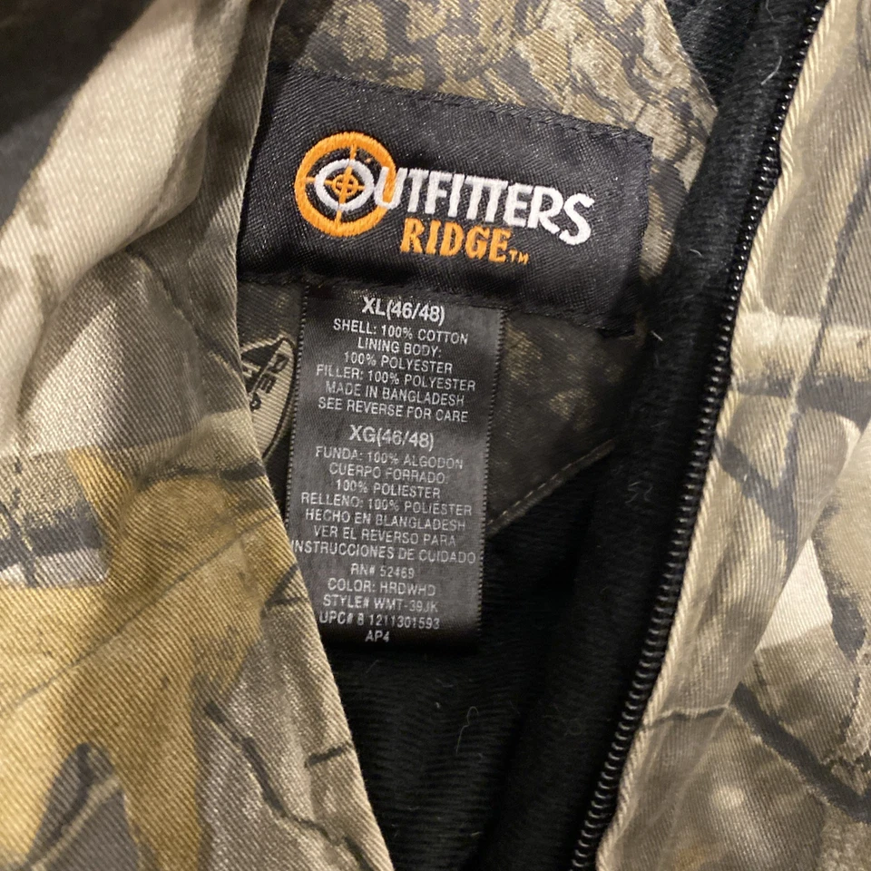 Outfitters Ridge Realtree Hardwood Camo Coat Mens Size XL Hunting Camouflage - Image 3 of 4