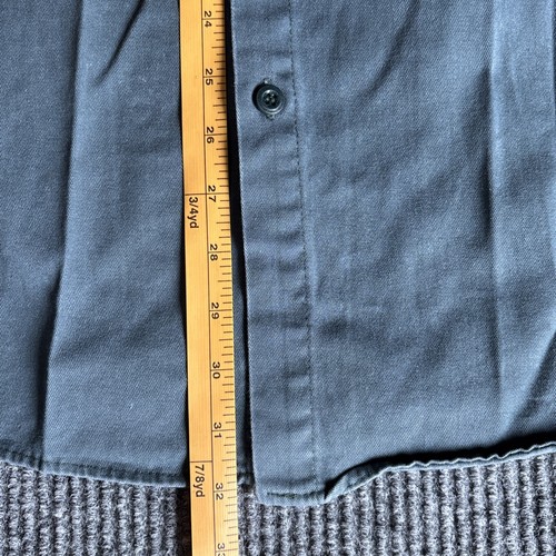 Red Kap Work Shirt Men’s L Grey Long Sleeve Button Down - Picture 5 of 8
