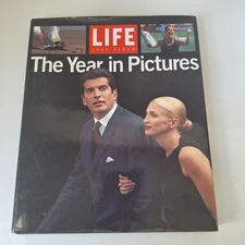 JOHN KENNEDY JR CARILYN BESSETTE LIFE 1999 ALBUM "THE YEAR IN PICTURES" HC BOOK