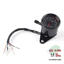 Motorcycle Odometer Speedometer Gauge Dual Digital Display KM/H Universal
