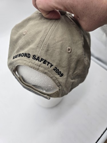 Cappello Raymond Safety 2009 berretto cinturino posteriore kaki ricamato logo fiamma uomo lavoro - Foto 4 di 7