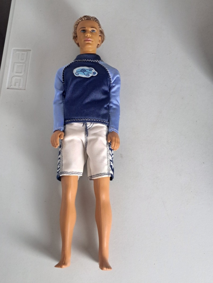 その他 Barbie CALi Guy Blaine Doll with Surfing Mattel Barbie Cali Guy BLAINE with Blue Surfing Shirt & Shorts