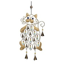 Cat Wind Chime, Indoor D cor or Outdoor Porch Patio, Memorial Gift for Cat