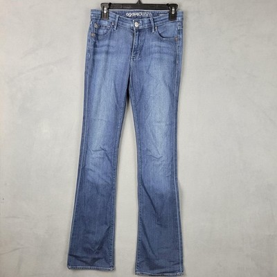 Agave Denim Goddess Jeans Womens 26 Blue Relaxed Boot Sea Cone Stretch