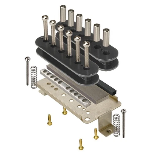 StewMac Build Your Own Humbucker Kit, with Alnico 2 Magnet and Black Bobbins