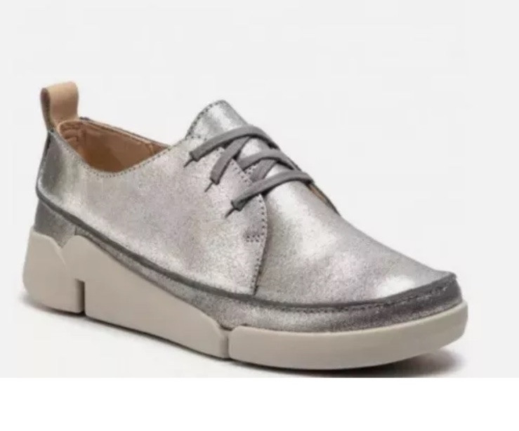 Clarks Silver Trainers Womens Uk Womens Shoes Clarks Trigenic
