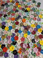 40 Handmade Flowers, Assorted Packs, Crafting Embellishments, Free Post 