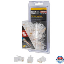 Klein Tools VDV826-704 Modular Data Plug for CAT6A and Larger Diameter CAT6 Indo
