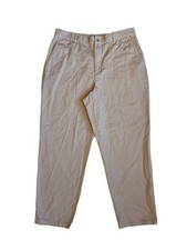 90s Vtg LRL Ralph Lauren Women s 12 Khaki High Waist Tapered Straight Leg Pants