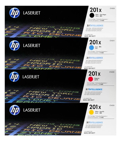HP 210X Black/Cyan/Magenta/Yellow High Yield Toner Cartridge, Pack Of 4