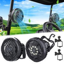 Roykaw Golf Cart Portable Rechargeable Fan Compatible with EZGO Club Car Yama...