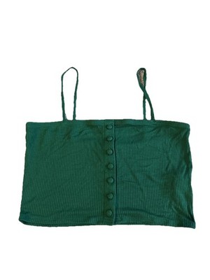Primark Size S Green  Ribbed Cropped Sleeveless Forever 21
