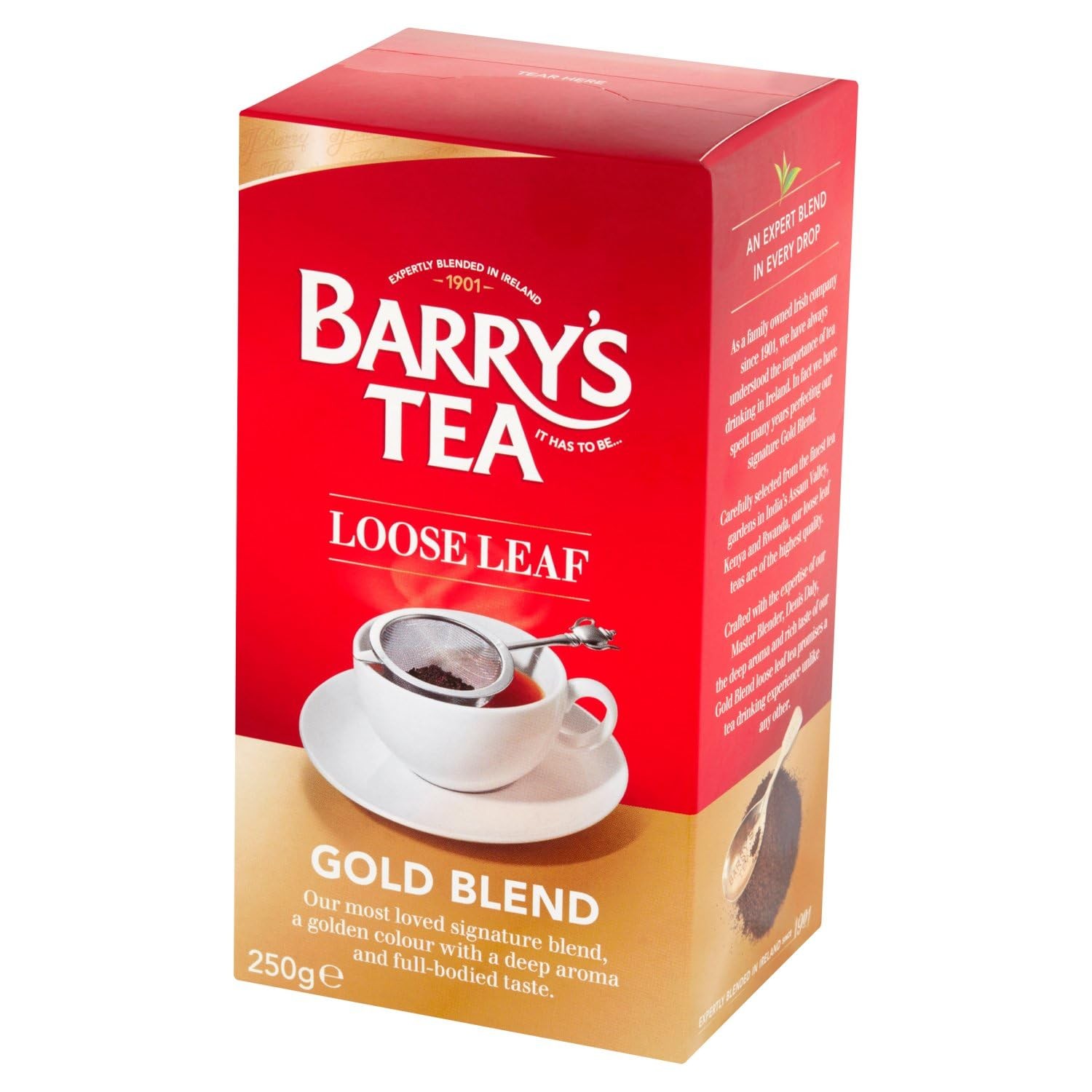 Barrys Tea Gold Blend Loose Leaf (2 Pack 250g) from Ireland 250 g (Pack of 2)