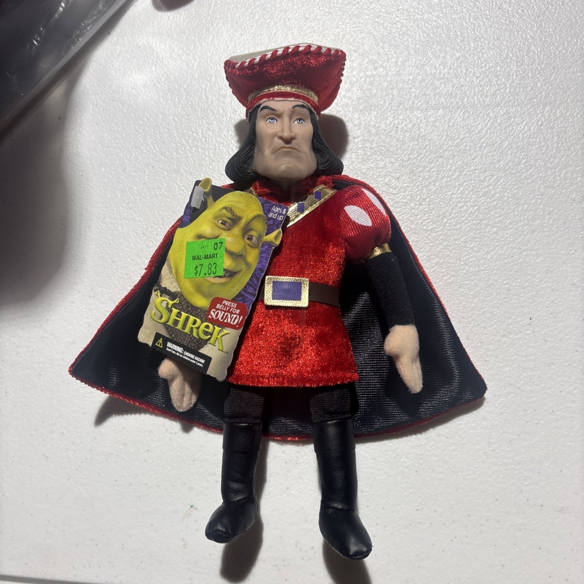 McFarlane Toys Shrek Lord Farquaad 2001 Plush Action Figure