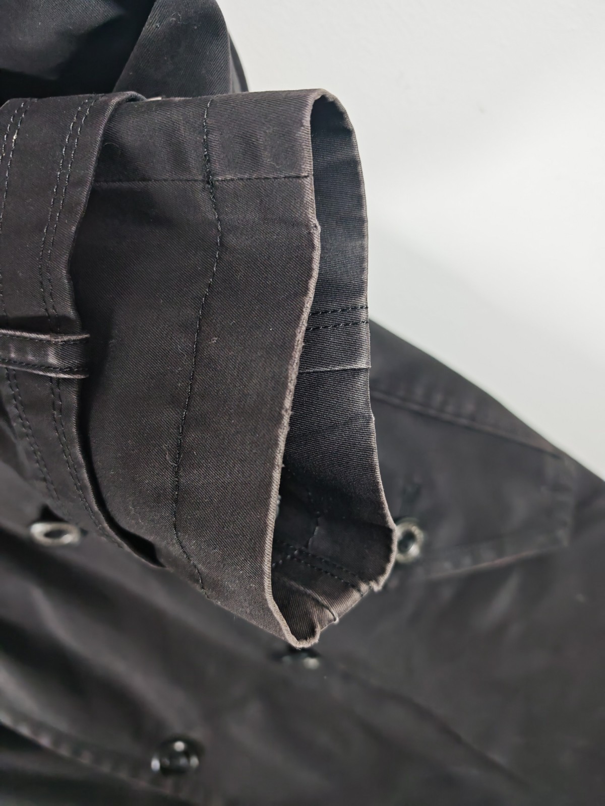 Burberry Black Label Crestbridge Mens Black Trench Coat Size LL Detachable Liner image 10