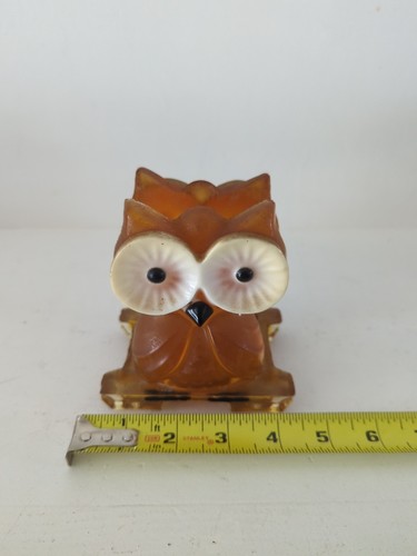 Vintage Lucite Owl Napkin / Letter Holder MCM 1960’s Fall Decor M50 - Picture 6 of 7