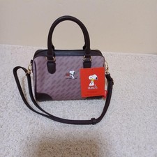 Peanuts Snoopy 2-Way Shoulder Bag Tote Bag Sh...
