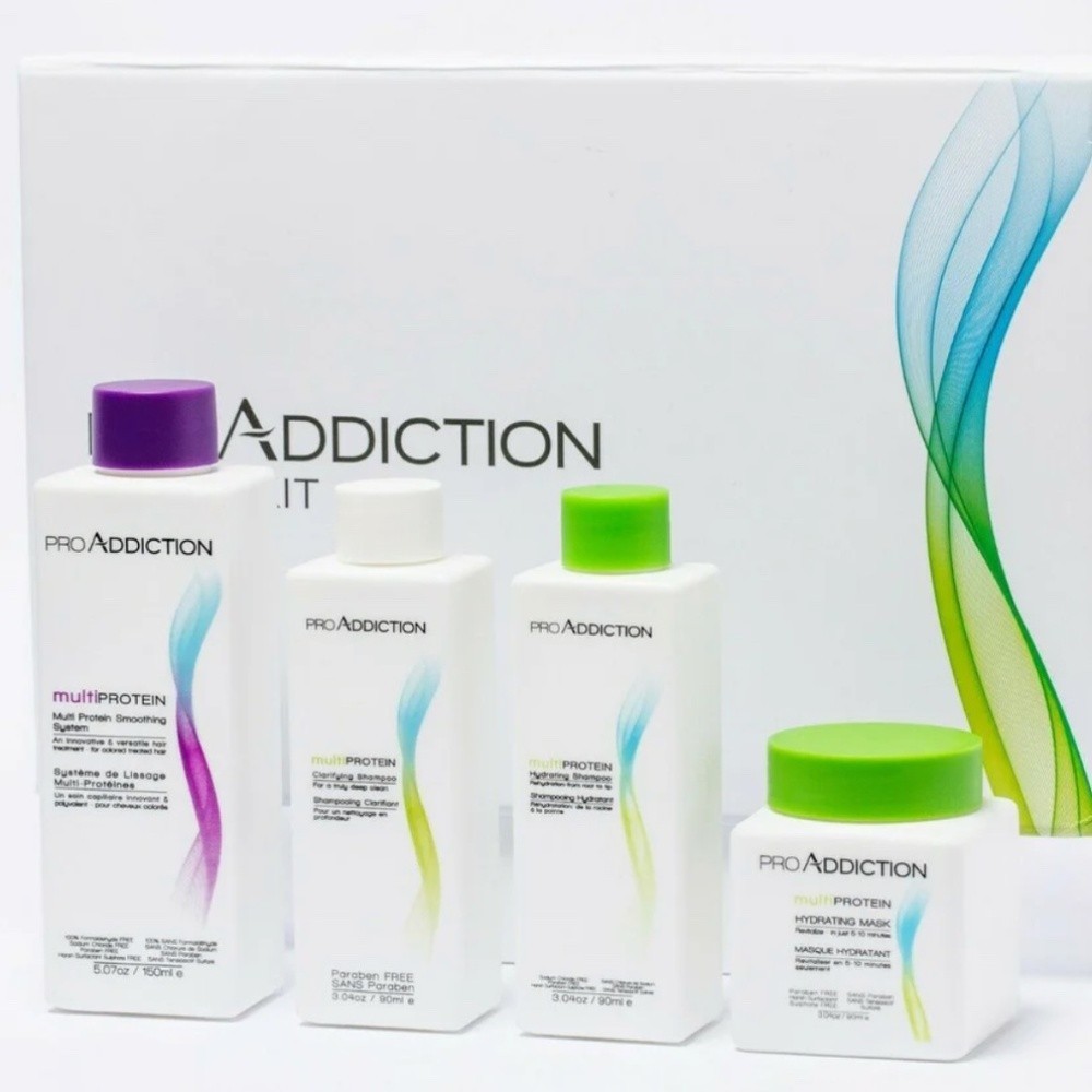 Pro Addiction Intro Kit Purple Straightening System For Color Treated Hair