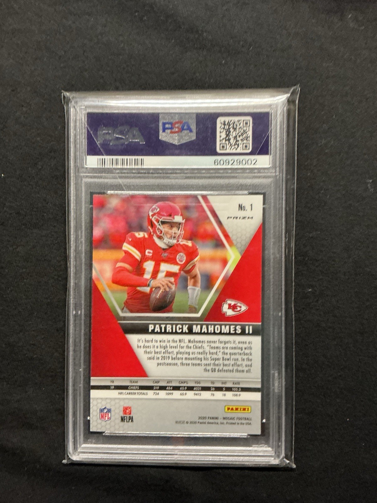 PATRICK MAHOMES JOE BURROW 3-Card PSA/BGS Lot Rookie non auto GAME WORN PATCH view 5