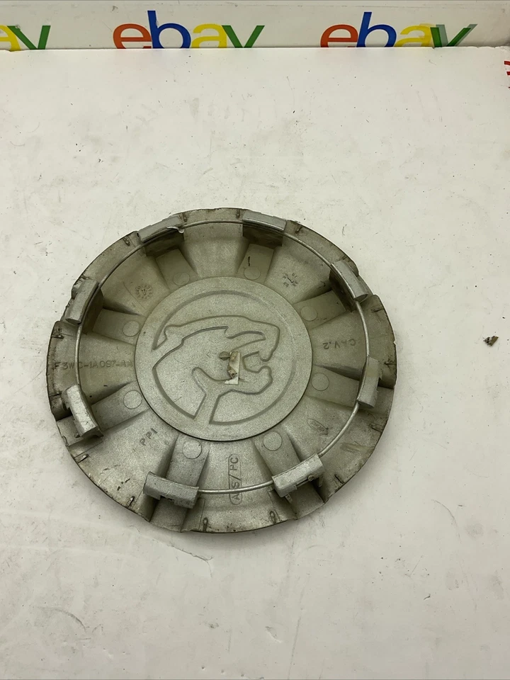 Tampas centrais de prata OEM para 1993-1996 Mercury Cougar F3WC-1A097-AA 3046 (1 peça - Imagem 2 de 4