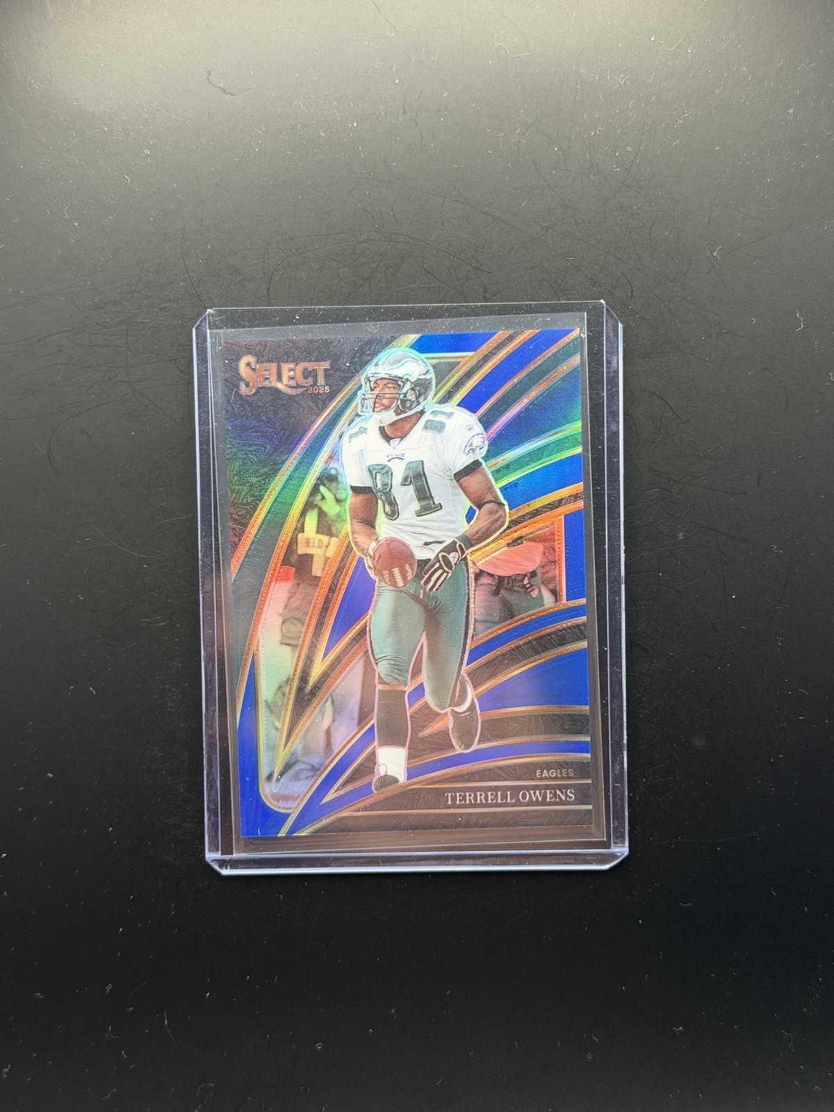 Terrell Owens 2025 Select Blue Prizm /99 Club Level #300
