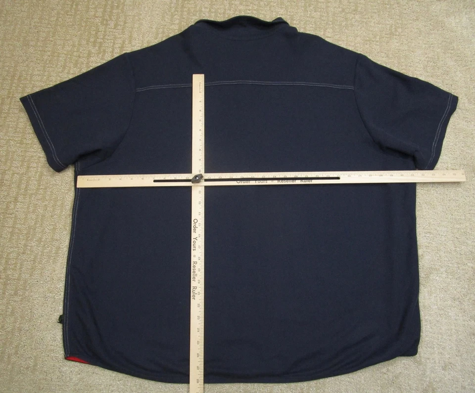 Tommy Bahama Shirt Men 4XB Blue Island Zone Supima Cotton Short Sleeve Casual - Image 4 of 4