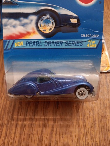 Hot Wheels Talbot Lago #295 Blue (Creased Card) 1995 Pearl Driver Series White - Picture 2 of 16