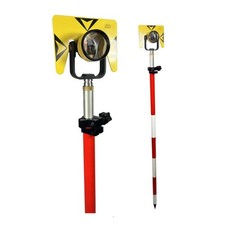 Vermessung Prisma-Set AK18 f&uuml;r Totalstation mit 2,60m Teleskopstange - 0/-30mm