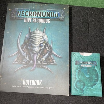 Warhammer 40k Necromunda Hive Secundus Rulebook & Cards