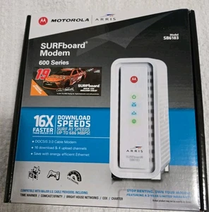 NEW Motorola Arris SURFBoard Modem Wi-Fi 600 Series Modèle: SB6183 (Boîte ouverte)