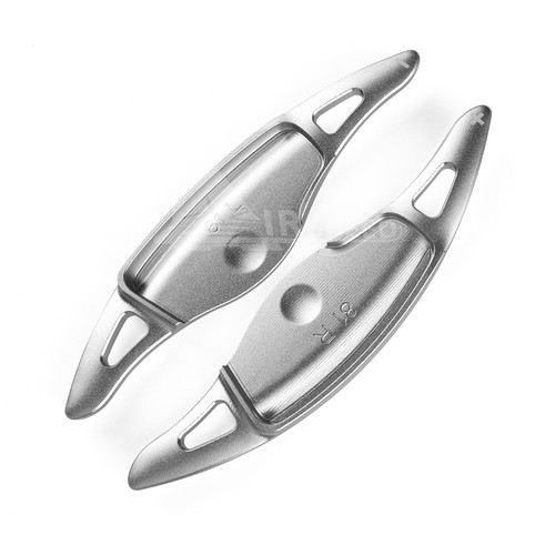 For Hyundai IONIQ KONA 2018-2020 Steering Wheel Paddle Shifter Extension Silver - Picture 10 of 10