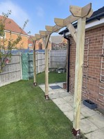 Tanalised Wooden Timber Garden Patio gazebos/Pergolas Archway kits DELIVERED