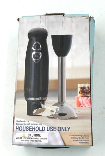 Something Fabulous Craft Immersion Blender 500 Watt Black - Picture 2 of 6