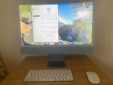 Apple iMac 24" (256GB SSD, Apple M1, 3,20GHz, 8GB, GPU 8‑core) Blu - MGPK3T/A...
