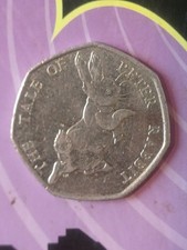 2017 the Tale of Peter Rabbit 50p Coin Fifty Pence Piece