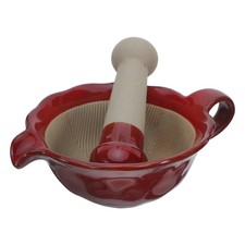 Mini Molinillo de Cerámica Molcajete Manual Cocina Asiática