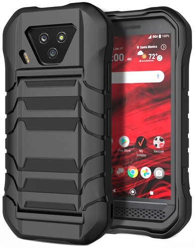 Noir Étui Robuste Housse Tactique Main Bracelet pour Kyocera Duraforce Ultra 5G - Photo 2 sur 9