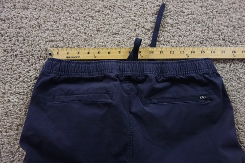 Bylt Pants Mens Large Gray Chino Weekender Cargo Pocket Drawstring Ripstop - Picture 4 of 6
